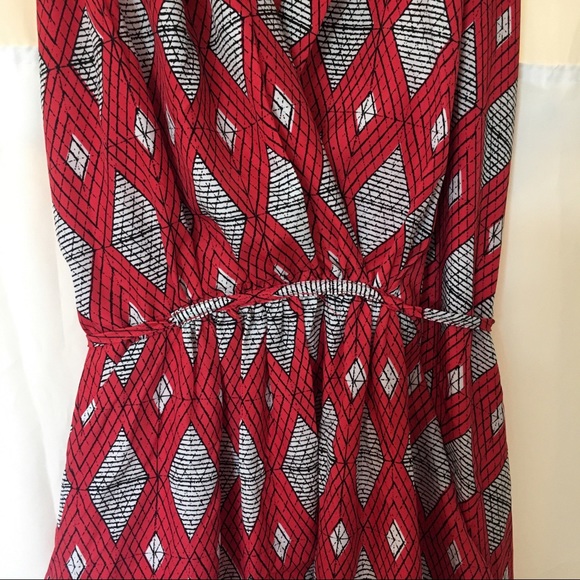 Collective Concepts - Red geometrical Shirt Dress - Picture 6 of 6